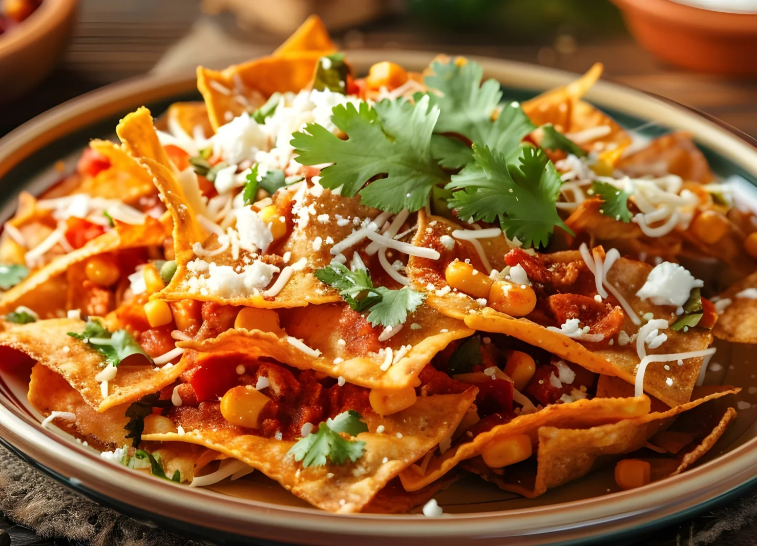 Sopa de tortilla corn chips