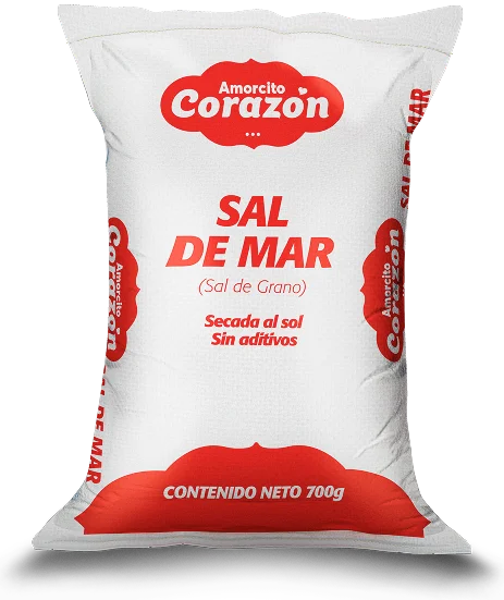 Sal de mar de grano amorcito corazón