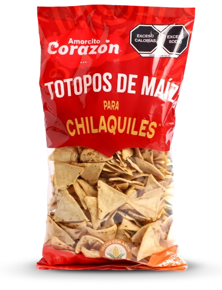 Totopos para sopa de tortilla